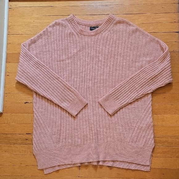 Abercrombie & Fitch Sweaters - Abercrombie & Fitch, Dusty Pink,  Ribbed Oversized Sweater, EUC, Women's XL